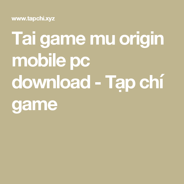 download mu game pc